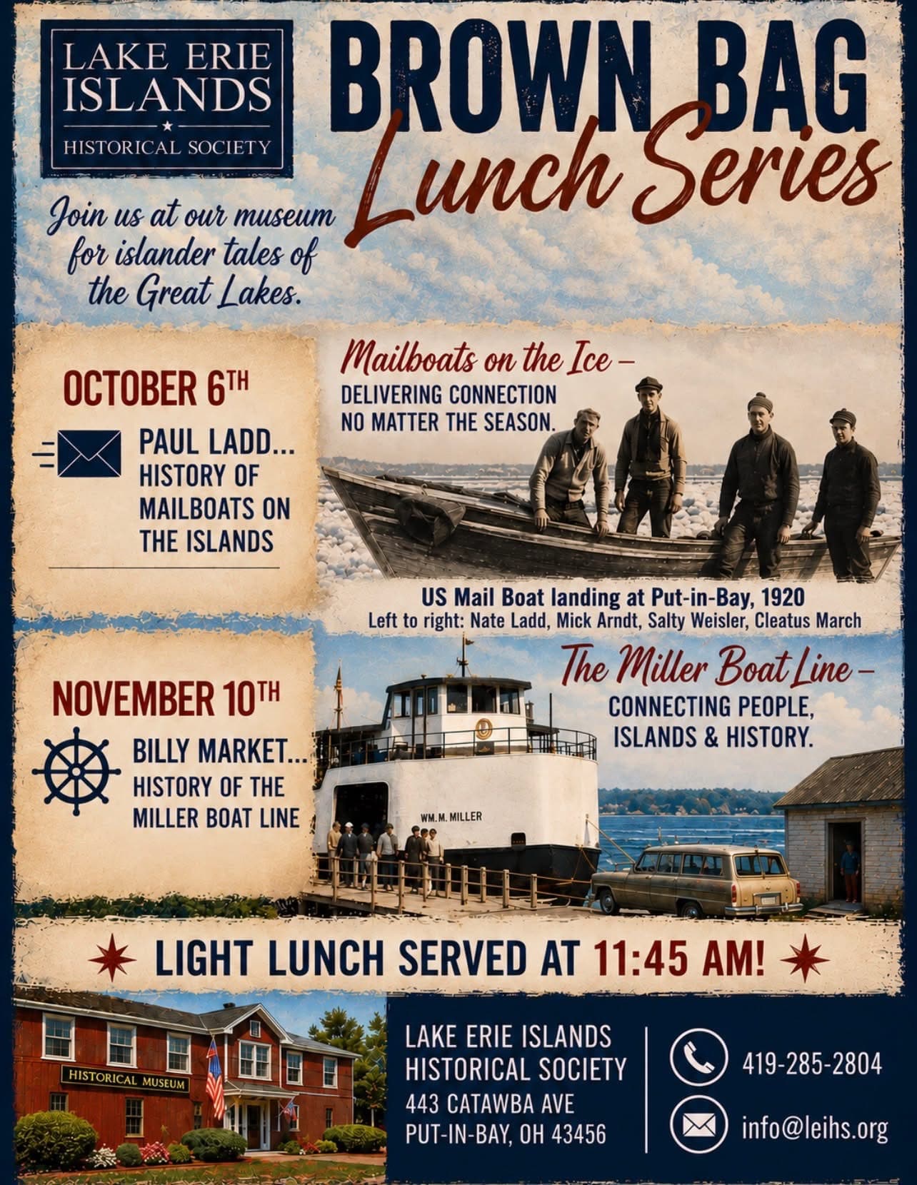 History series at Lake Erie Islands Historical Society and Museum